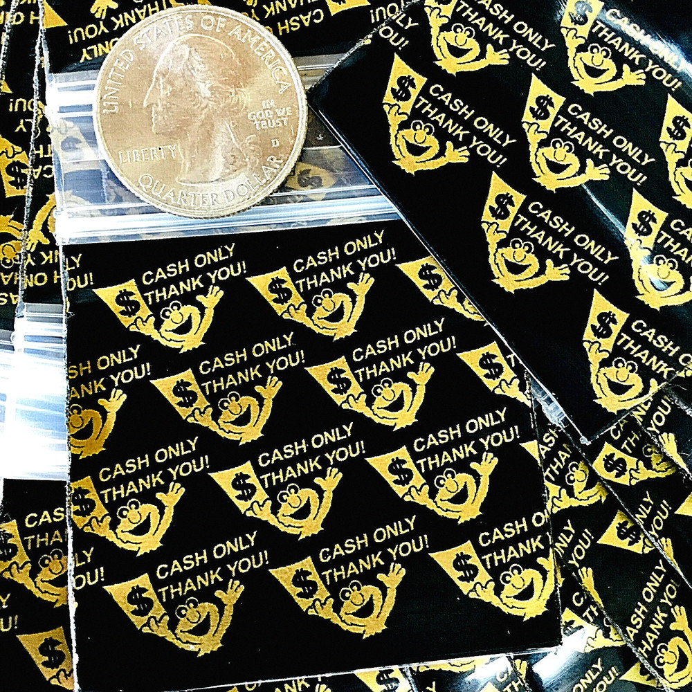 BaggiesSince1987 – 2020 Zip Seal DESIGN BAGS 2″ X 2″ CASH 100PCS, 👀Details🔽