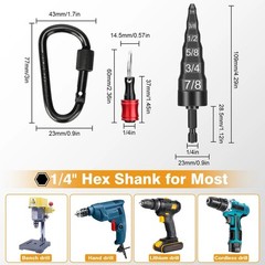 2PC Swaging Tube Expander Tool Drill Bit Set Air Conditioner Copper Pipe Flaring