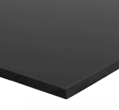 High Density Plastic Sheet Polyethylene Black 1/4″ Thick x 24″ L X 12 in W HDPE