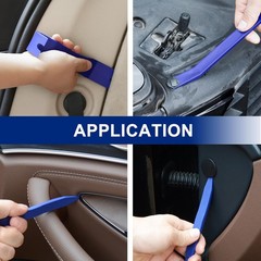 Auto Trim and Door Panel Clip Removal Tool Kit, 6-Piece Plastic an Color: blue