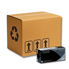 Bingold Disposable Gloves Nitrile 35BLACK, Black M Box Cleaning Gloves