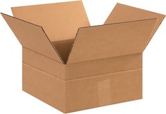 25 12″ x 12″ x 4″ Multi-Depth Corrugated Boxes