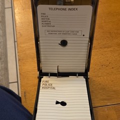 Rotary Dial Desktop Address Book Gold Black Made in Hong Kong