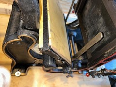 letterpress press 6×9 chase Daughaday improved model 2 press new rubber rollers