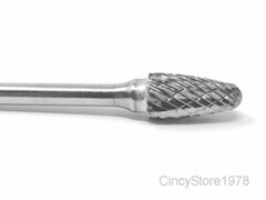 SF51D Tree Shape Tungsten Carbide Burr Bur Cutting Tool Die Grinder Bit 1/8″