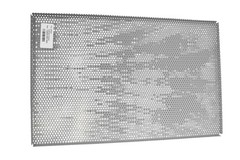 HP1812 Flanged Perf Panel 16.25 In X 10.25 In Perforated Metal Sheet Silver