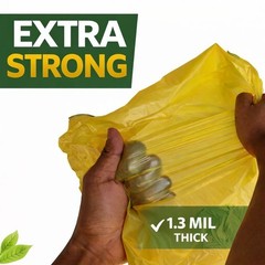 Etsus 13 Gallon Biodegradable Trash Bags Drawstring 75 Count 1.4 Mil Thick