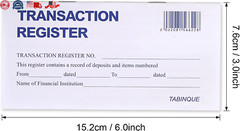 24 PCS Check Registers for Personal Checkbook, Easy to Read Checkbook Register