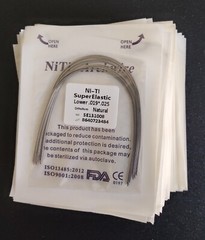 10pcs/Pack Dental Orthodontic Super Elastic Niti Arch Wire Rectangular Nature