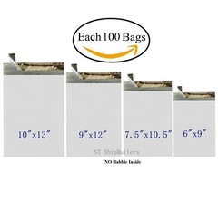 400 Poly Mailers Shipping Bags Each 100 6×9 7.5×10.5 9×12 10×13 – ST ShipMailers