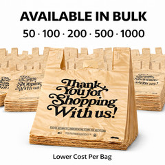 Heavy Duty 1/6 T-Shirt Carryout Bags 21×6.5×11.5 .71 Mil Grocery Shopping