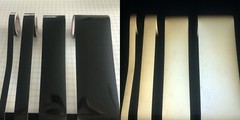 Black Reflective Tape Oralite 5700 Type 1 Orafol Engineer Grade Reflects White
