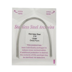 100pcs Dental Orthodontic Arch Wire Stainless Steel Ovoid Form Archwires Round