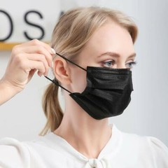 100/50/10 Pcs Black Face Mask Mouth Nose Cover Protector Respirator Filter Masks