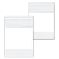2 Mil 4″x 6″ Reclosable Bag Writeable White Block Water-Resistant 2000 Pcs