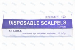 10 LOT STERILE DISPOSABLE SCALPELS #15 SINGLE USE – DENTAL,SURGICAL,DERMAPLANING