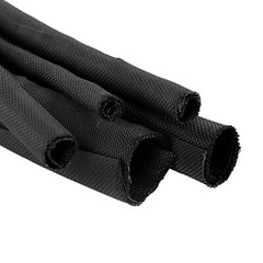 Braided Split-Sleeve Wire Loom for High-Temperature Automotive Harness Wrapping
