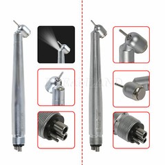NSK Style Dental Surgical 45° Degree LED High Speed Handpiece Turbine 2/4Holes