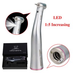 Dental 1:5 Increasing LED Fiber Optic Contra Angle 4 Spray Fit NSK X95L Ti-Max