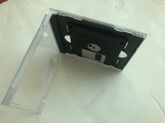 25 pcs New Rare Double 3.5″ Floppy Diskette Tray, Black in Jewel Cases,Free Ship