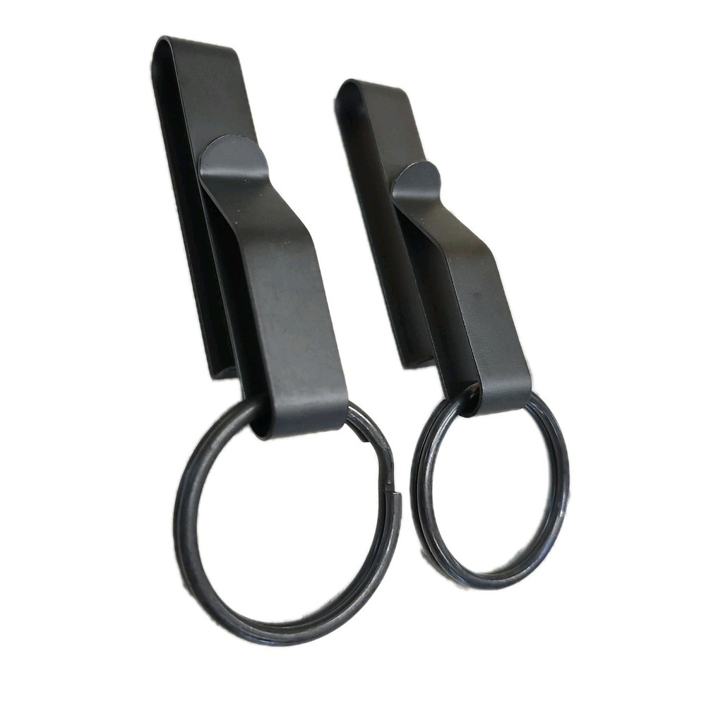 2 PK- Zak Tool Tactical Keyring Holder Steel Duty Belt Clip For Police USA Made