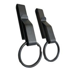 2 PK- Zak Tool Tactical Keyring Holder Steel Duty Belt Clip For Police USA Made