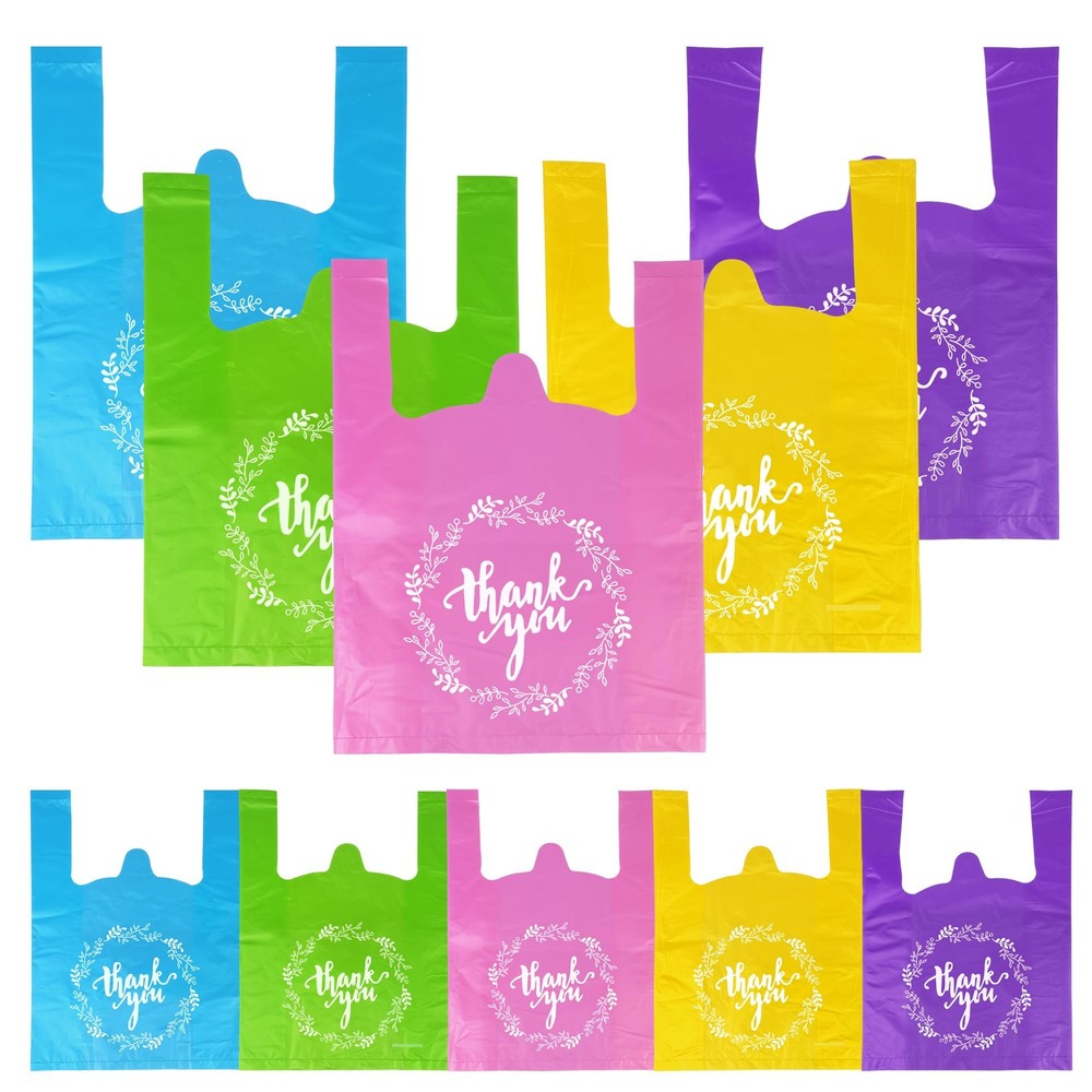 Thank You T-Shirt Bags Plastic Grocery Bag Bulk Shopping Bags Restaurant Bag …