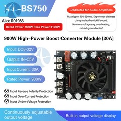 900W 1500W 3000W Adjustable Boost Module Audio Amplifier Dedicated Power Supply