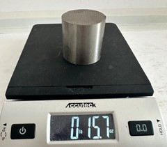 Titanium Round Bar 6AL-4V grade 5 RS56400 2.000 X. 1.90”