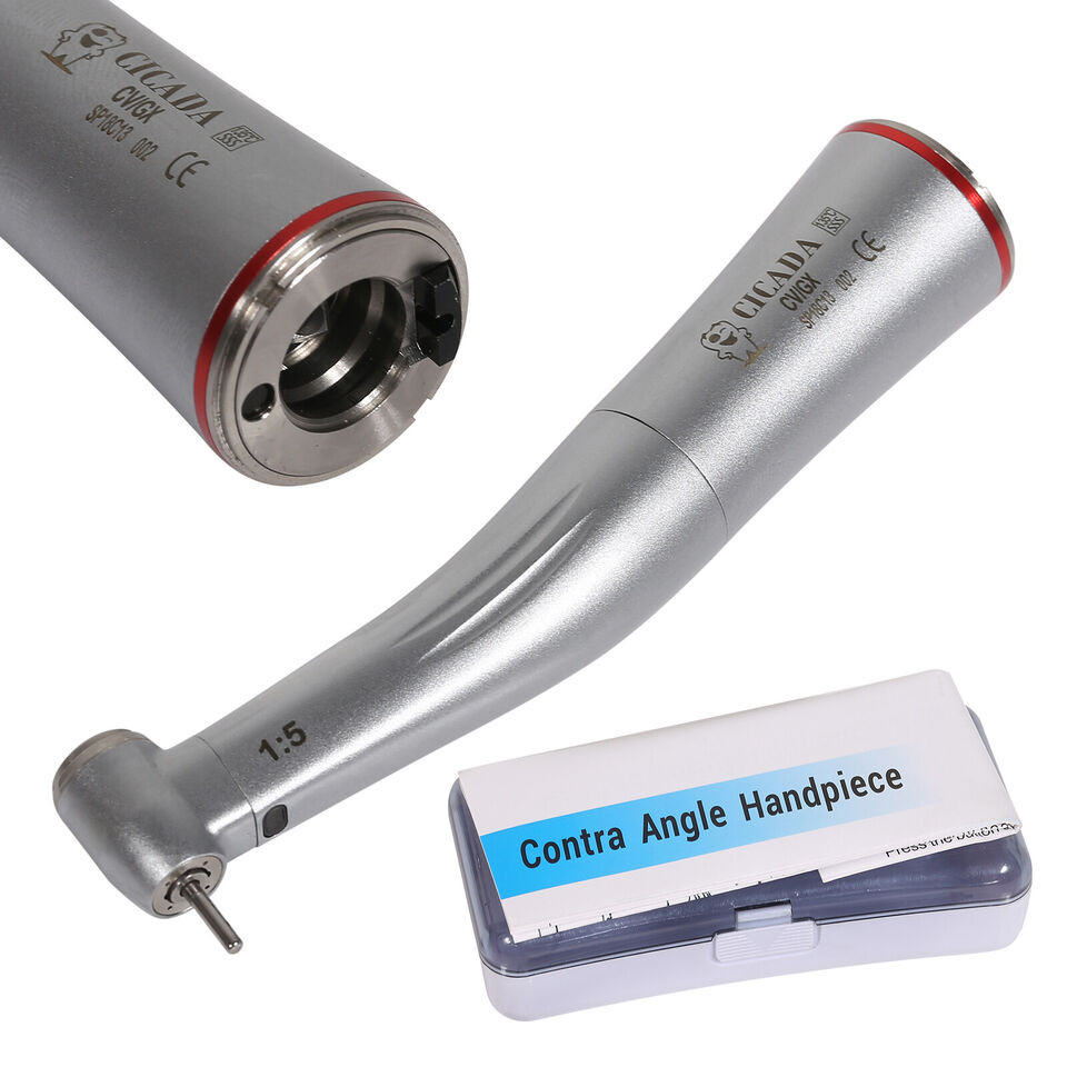 CICADA Dental 1:5 High Speed Electric Handpiece Fiber Optic Contra Angle