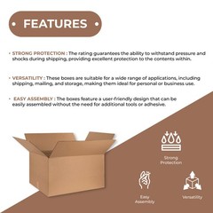 Corrugated Boxes 18 x 18 x 8″ ECT-32 Brown Shipping/Moving/Packing Box 25 Boxes