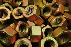 (10) 1-1/4-7 Hex Finish Nuts Grade 8 Yellow Zinc Plated 1-1/4 -7 Pitch