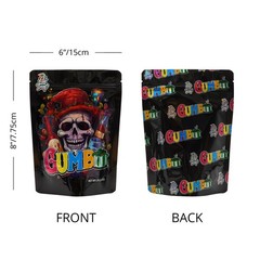 28g Mylar Zipper Bags | 5 Designs Mixed Horror Cartoon Packaging Bags for Gummy