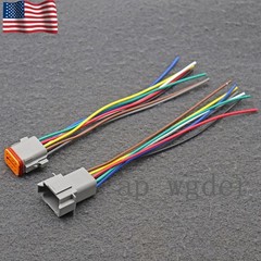 For 16 AWG Assembled Deutsch DT 8 Pin waterproof connector 6″ wire kit