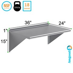24 in. x 48 in. Stainless Steel Wall Shelf