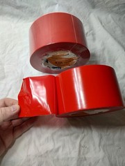 Shurtape PE 444 UV-Resistant Polyethylene Tape Red 16 – 72mm x 55m or 2.83″x180′