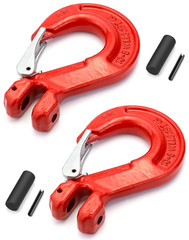 2 Pack 1/2” Clevis Slip Hooks G80 6940Lbs Heavy Duty Tow Latch Hook Trailer Rig