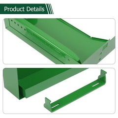 LH+RH Powder Coated Battery Box w/ Bracket For John Deere 4010 4020 4320 4520
