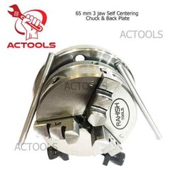 4′ Inch Tilting Rotary Table with 65 mm 3 jaw Self Centering Chuck & Back Plate