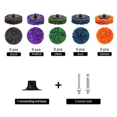 46 PCS 2 Inch Quick Change Strip Discs Multi-Color Kit – Paint
