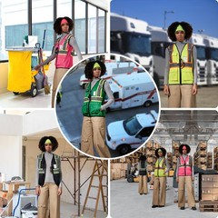 Xsmall high visibility vest with pockets