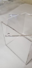 Clear Acrylic 2″ Low‑Profile Square Box with Fitted Lid – T’z Tagz Handmade