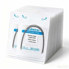 10pcs/pack Dental Orthodontic Form Arch wire Stainless Steel S.S Round Natural