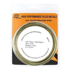 SÜA – Silver Brazing Solder Wire – 56% – AWS BAg-7 – Size: 1/16″ (1, 3 or 5 TOz)