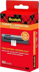 Scotch Thermal Laminating Pouches, 100 Count, Clear, 5 mil., Laminate…