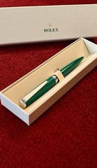 Rolex Green Emerald Emblem Twist Ballpoint Pen AD VIP Gift Original Guaranteed
