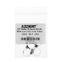 Dental Orthodontic Buccal Tube Bands Roth 022 Convertible U/3 L/2 For 1st Molar