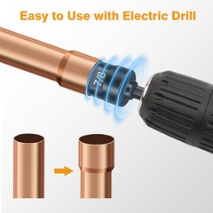 6-in-1 HVAC Repair Tool Copper Pipe Flaring & Swaging Kit 1/4″ to 7/8″ Sizes