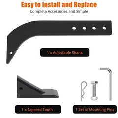18” Tractor Box Blade Shank Scarifier Shanks Teeth 4 Holes Box Scraper Shanks