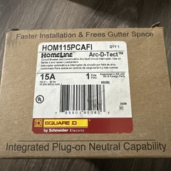 8 pcs 15 Amp SQUARE D HOMELINE HOM115PCAFI HOM115PCAFIC